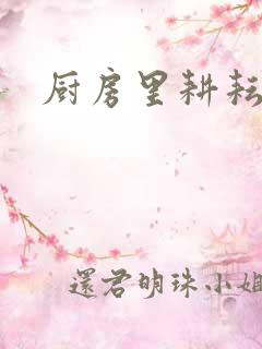 厨房里耕耘