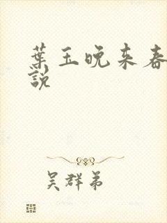叶玉晚来春 小说