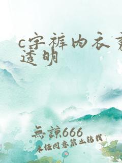 c字裤内衣秀全透明