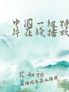 中国一级特黄大片在线播放