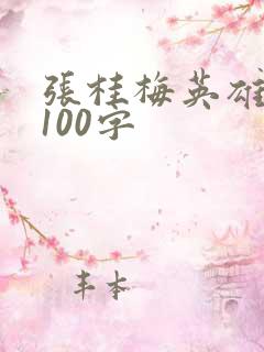 张桂梅英雄事迹100字