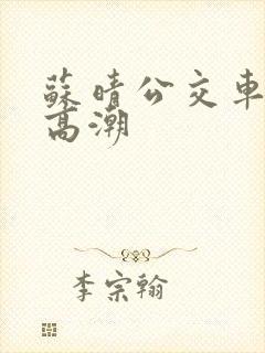 苏晴公交车被弄高潮