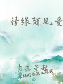 情缘随风爱淡淡