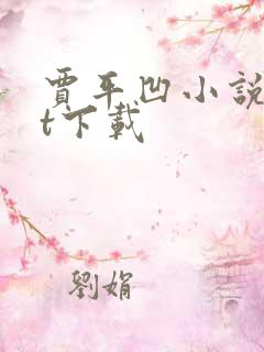 贾平凹小说txt下载