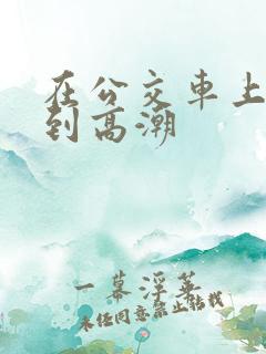 在公交车上被弄到高潮