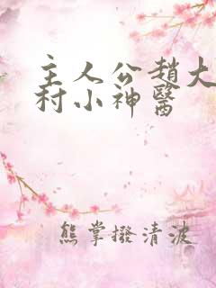 主人公赵大宝乡村小神医
