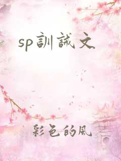 sp训诫文