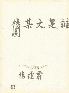 杨某文是谁娱乐圈