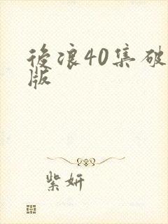 后浪40集破解版