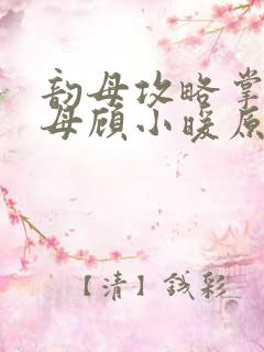 韵母攻略掌中美母顾小暖原文免费阅读
