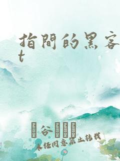 指间的黑客txt