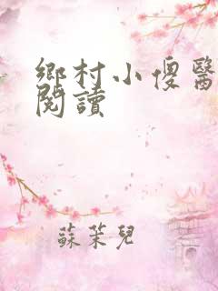 乡村小傻医在线阅读