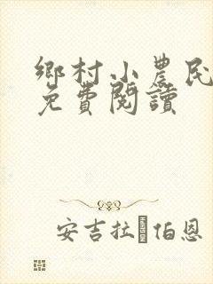 乡村小农民全文免费阅读