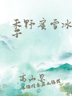 禾野蜜雪冰城本子