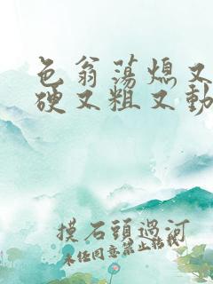 色翁荡熄又大又硬又粗又动态图