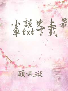 小说史上最狂至尊txt下载