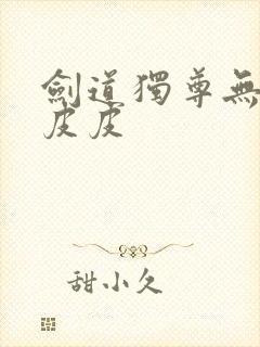 剑道独尊无弹窗皮皮