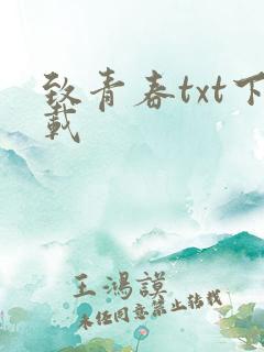 致青春txt下载
