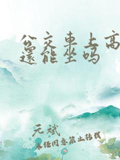 公交车上高潮了还能坐吗