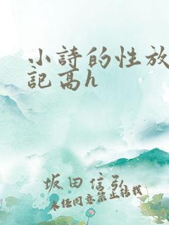 小诗的性放荡日记高h