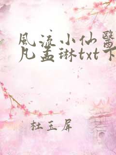 风流小仙医李千凡孟琳txt下载