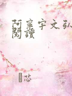 阿宁宇文弘免费阅读