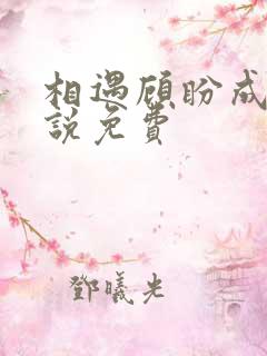 相遇顾盼成欢小说免费