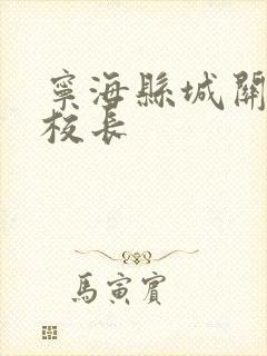 宁海县城关中学校长