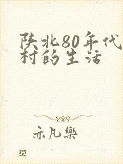 陕北80年代农村的生活
