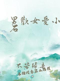 男欢女爱小说久石