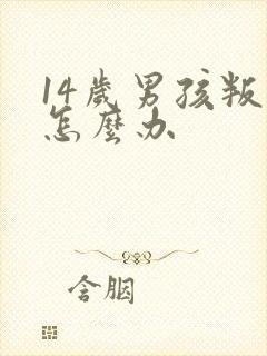 14岁男孩叛逆怎么办