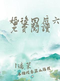 婚后回应六盲星免费阅读
