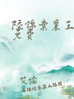 陆锦棠襄王全文免费