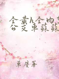 全黄h全肉禁乱公交车苏苏