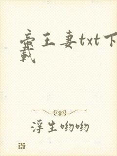 帝王妻txt下载