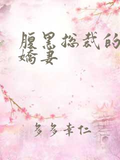 腹黑总裁的双面娇妻