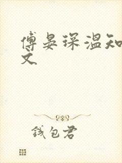 傅晏琛温知意全文