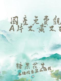国产免费观看黄A片又黄又硬小说