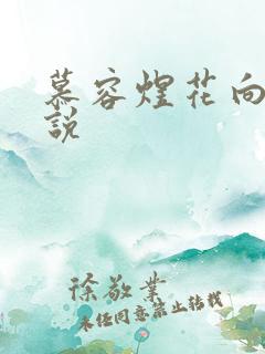 慕容煜花向晚小说