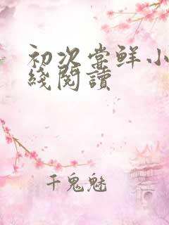 初次尝鲜小说在线阅读