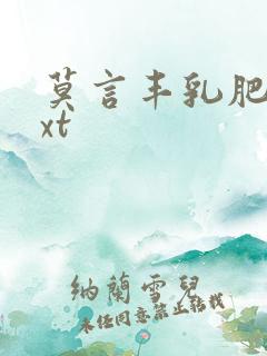 莫言丰乳肥臀txt