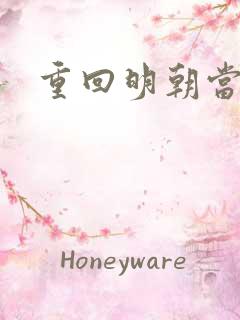 重回明朝当皇帝