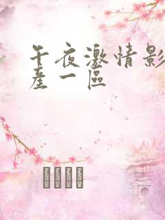 午夜激情影院国产一区