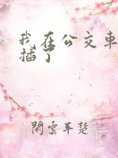 我在公交车上被插了
