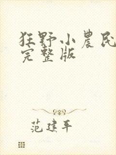 狂野小农民小说完整版