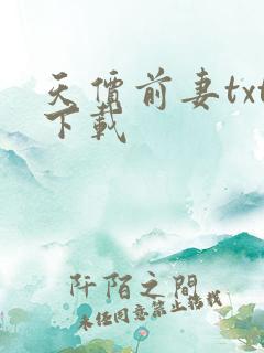 天价前妻txt下载