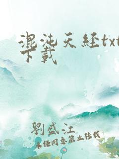 混沌天经txt下载