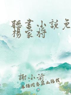 听书小说免费听杨家将