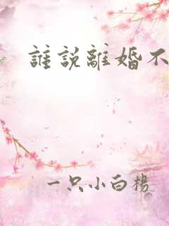 谁说离婚不能爱