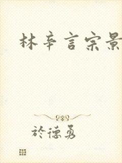 林辛言宗景灏